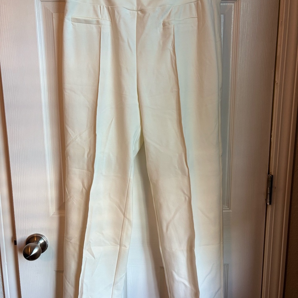 Elegant Cream Women's Pants
